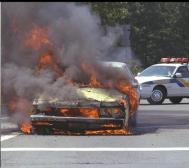 Autoturism ars în împrejurãri necunoscute